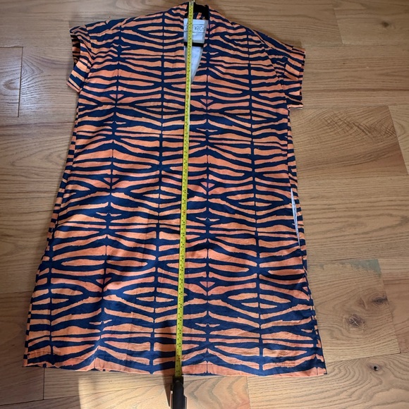 Navy Blue & Orange Tiger Stripe Dress - Gameday Dress, Clemson, Auburn - Picture 10 of 11